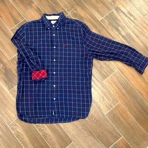 Blue XXL Casual button down shirt